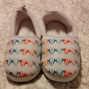 Disney Collection Purple Slippers with Colorful Mini Mouse Character Design
